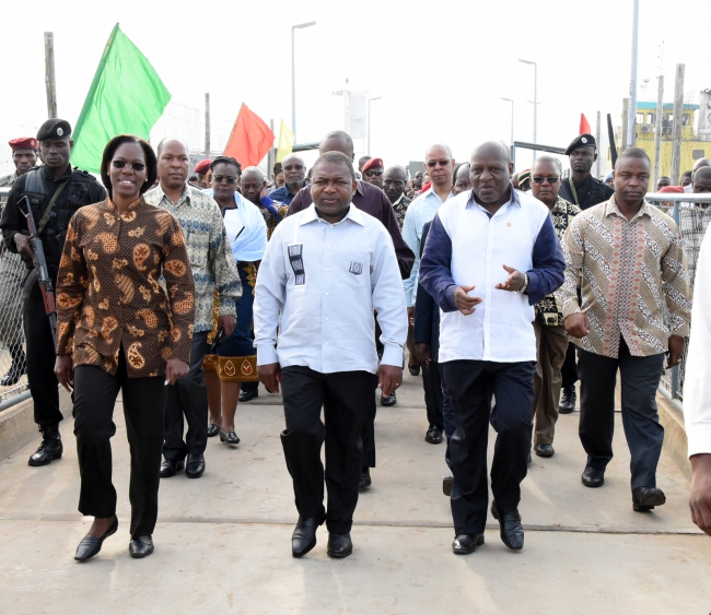 No prosseguimento da sua visita à cidade de Maputo, o Presidente da República